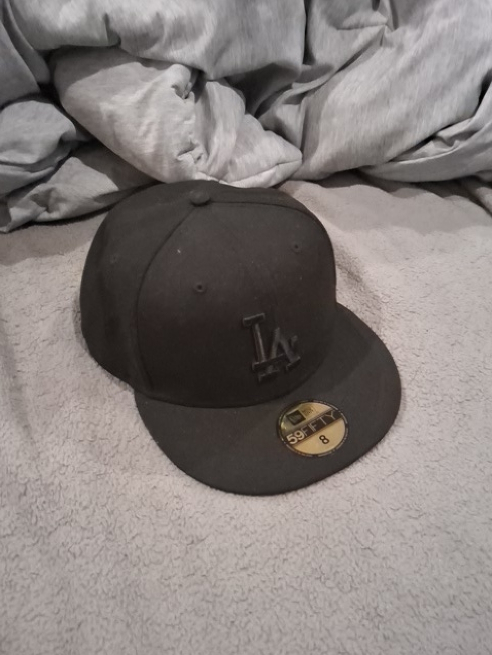 New Era Black LA Fitted Cap